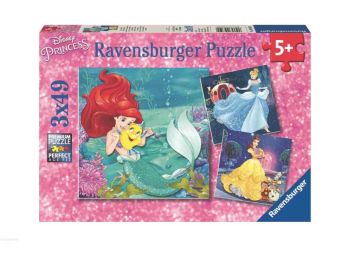 Sestavljanka Pustolovščine princes 3x49d Ravensburger