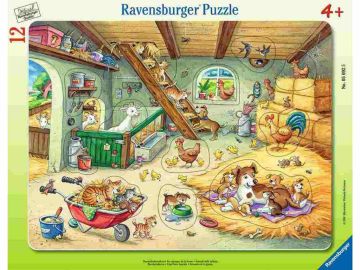 Sestavljanka živali v skednju 12 delne