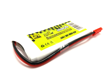 Polnilna baterija Li-Po 3.7V 1.000mAh JST-BEC-priključek