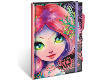 Zvezek A5 s črnimi listi - oranžen eigrače