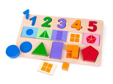 BigJigs sestavljanka Števila in ulomki