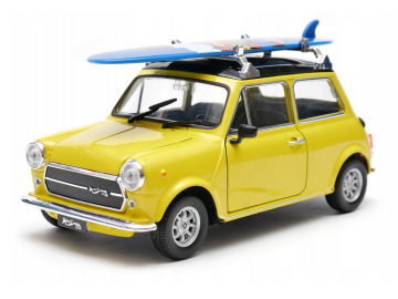 Kovinski avtomobil Mini Cooper 1300 rumen