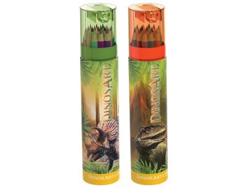 Dinosart barvni svinčniki 18/1 dva motiva