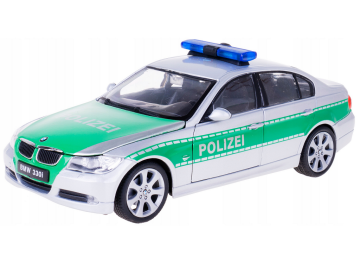 Kovinski avtomobil BMW 330i policijski zelen