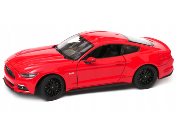Kovinski avtomobil 2015 Ford Mustang GT Rdeč