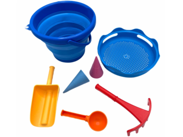 Compactoys Set za pesek 7v1 moder