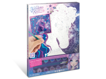 Slikanje po številkah na platnu - Nebulija in konj eigrace