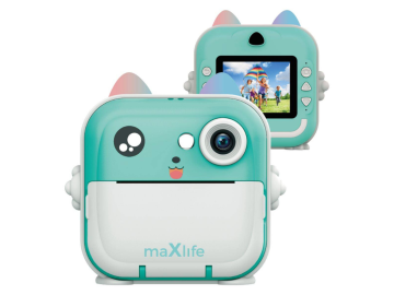 MAXLIFE fotoaparat s tiskalnikom MXPC-100 - moder eigrace