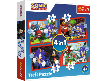 Trefl sestavljanka 4v1 Ježek Sonic igracke24