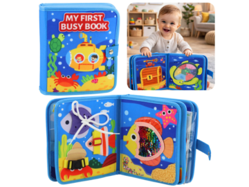 3D otroška senzorična knjiga - morske živali eigrace