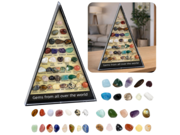Komplet naravnih kamnov in mineralov 36-delni igracke24