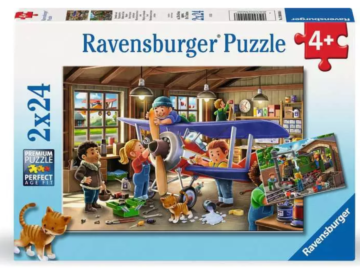 Sestavljanka Letalo in vlak na servisu 2x24d eigrace