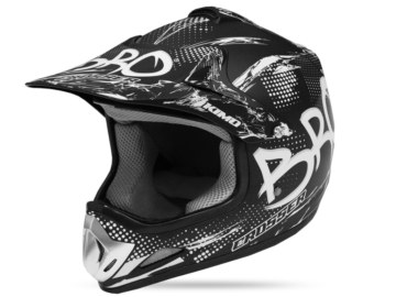 KIMO BRO Otroška motocross čelada S - črna-mat igarcke24