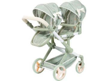 Igrača voziček Xeo Twin rože - mint igracke24